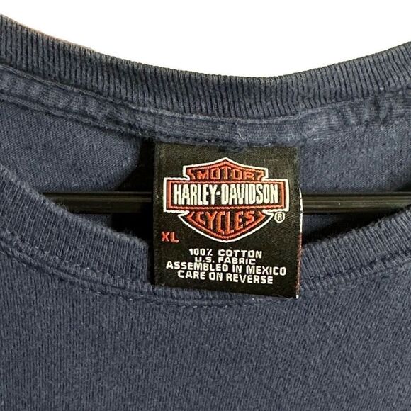 Y2K Harley Davidson Reflective Front Chrome Back T Shirt XL - Picture 4 of 4